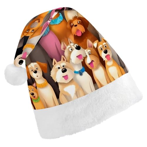 TKJMCSW Weihnachtsmütze für Erwachsene, Samt, klassische Weihnachtsmütze für Weihnachten, Neujahr, Party, Kopfbedeckung TKJMCSW Weihnachtsmütze für Erwachsene, Samt, klassische Weihnachtsmütze für Weihnachten, Neujahr, Party, Kopfbedeckung von TKJMCSW