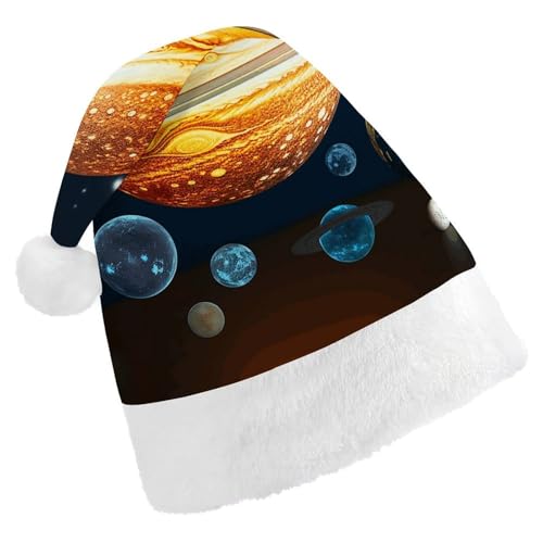 TKJMCSW Weihnachtsmütze mit Solar-Stern, leuchtet im Dunkeln, Weihnachtsmannmütze für Erwachsene, Samt, klassische Weihnachtsmütze für Weihnachten, Neujahr, Party, Kopfbedeckung TKJMCSW Weihnachtsmütze mit Solar-Stern, leuchtet im Dunkeln, Weihnachtsmannmütze für Erwachsene, Samt, klassische Weihnachtsmütze für Weihnachten, Neujahr, Party, Kopfbedeckung von TKJMCSW