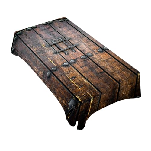 TKS MITLAN Antike Holztür-Tischdecke, Dekoration, mittelalterlicher Hintergrund, Metall, geschlossen, architektonische Tischdecke, Esszimmer, Küche, 132 x 178 cm, länglich/rechteckig TKS MITLAN Antike Holztür-Tischdecke, Dekoration, mittelalterlicher Hintergrund, Metall, geschlossen, architektonische Tischdecke, Esszimmer, Küche, 132 x 178 cm, länglich/rechteckig von TKS MITLAN