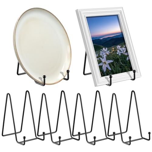 6 Stück 15,2 cm Präsentationsständer Tellerhalter Metallrahmen Display Staffelei für Bild Heimdekoration Stabiler Multifunktionaler Tellerständer Display Ständer Tellerhalter für Foto Dekorative 6 Stück 15,2 cm Präsentationsständer Tellerhalter Metallrahmen Display Staffelei für Bild Heimdekoration Stabiler Multifunktionaler Tellerständer Display Ständer Tellerhalter für Foto Dekorative von TKSDWBLTY