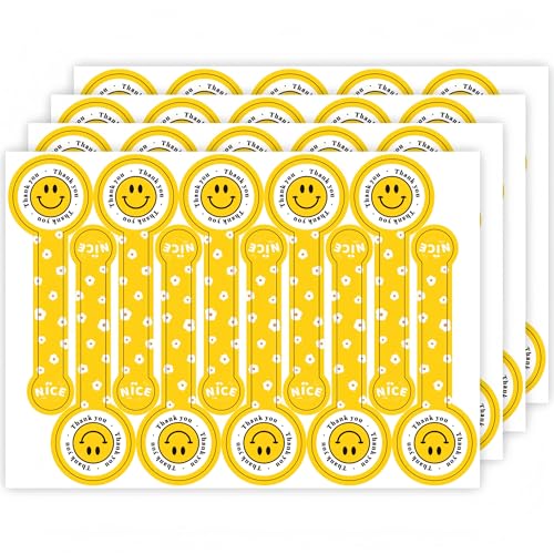 1000 Stück Geschenkaufkleber Handmade Lange Versiegelungsaufkleber Handgefertigte Siegel Aufkleber Selbstklebende Bäckerei-Aufkleber für DIY Backen Schokolade Leckerei Kuchen Süße (B) von TKSJROL