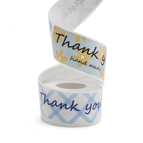 1200 Stück Selbstklebende Etiketten für kleine Unternehmen – Paket Label, Geschenkaufkleber, Umschlagaufkleber, Siegelaufkleber und Verschlussetiketten für Geschäftspackungen (C, 76x25mm) von TKSJROL