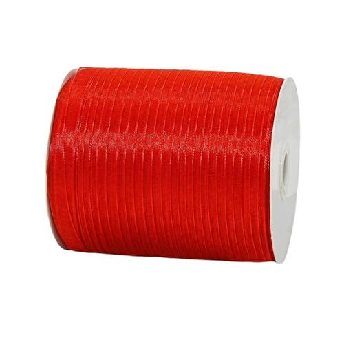 1350 Meter Deko Chiffonband 10 mm Durchscheinende Schleifenband Geschenkband Seidenband Schneegarn Dekoband Hochzeit Tüllband Stoff Band für Blumensträuße Dekoration Hochzeitseinladungen von TKSJROL