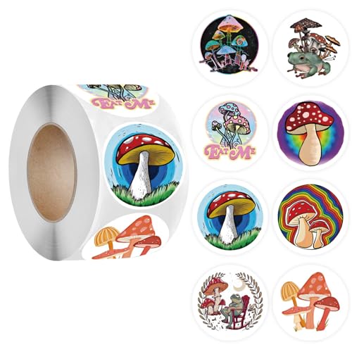 1500 Stück Selbstklebende Aufkleber – 25 mm Vintage Geschenksticker, Paket Label, Siegel Etiketten, Umschlagaufkleber für Scrapbooking, Party Dekor, kreative DIY und Geschenkverpackung (A) von TKSJROL