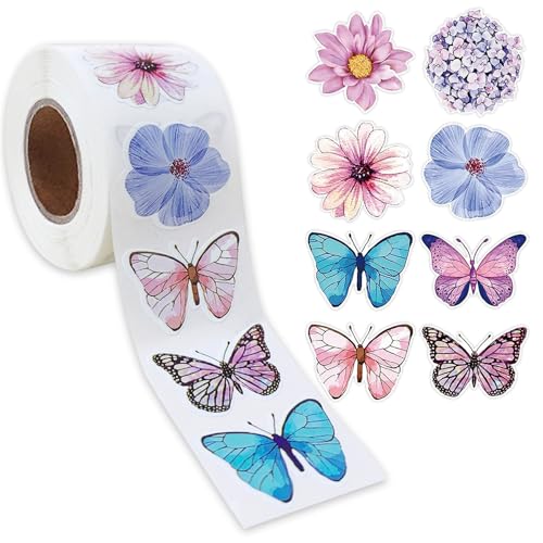 1500 Stück Vintage DIY Aufkleber – 25 mm Selbstklebende Etiketten, Paket Label, Geschenksticker, Siegelaufkleber, Umschlagaufkleber für Scrapbooking und Verpackungsdekoration (A) von TKSJROL