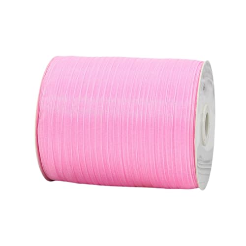 1800 Meter Organza Band 1cm Breit – Transparentes Chiffonband Schleifenband Schmales Seidenband für Backen, Tortendeko, Kuchenband, Geschenkverpackung, Handgemachte Deko, DIY (Warmrosa) von TKSJROL