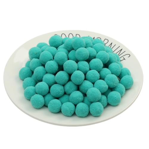 300 Stück Bunt Pompons - 10 mm Pompons Bälle zum Basteln, Filzkugeln für Ostern, Weihnachten, Deko Pompoms, Pastell Bommel, Flauschigen Plüsch Bälle für Handwerk Herstellung (26_Grün) von TKSJROL
