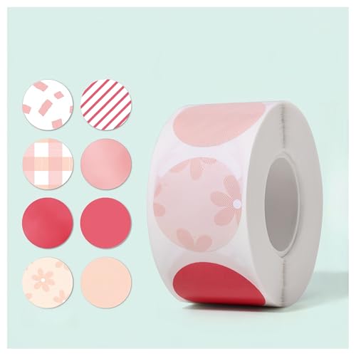 3500 Stück DIY Aufkleber – Vintage Selbstklebende Etiketten, Geschenksticker, Paket Label, Umschlagaufkleber für kreative Deko, Scrapbooking, Party Dekoration und Verpackungen (E, 25mm) von TKSJROL
