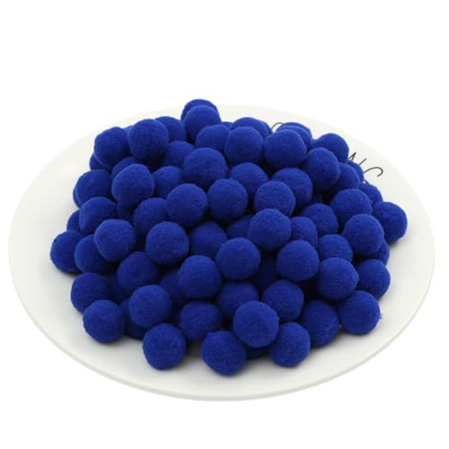 4000 Stück Bunt Pompons - 8mm Pompons Bälle zum Basteln, Filzkugeln für Ostern, Weihnachten, Deko Pompoms, Pastell Bommel, Flauschigen Plüsch Bälle für Handwerk Herstellung (17_Königsblau) von TKSJROL
