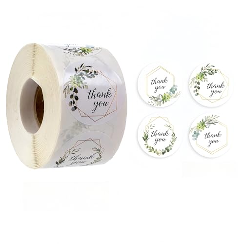 4000 Stück Selbstklebende Danke Etiketten – Vielen Dank Sticker für DIY Verpackung, Siegel Etiketten, Klebeetiketten, Paket Label für kleine Unternehmen und Geschenkverpackung (B, 25mm) von TKSJROL