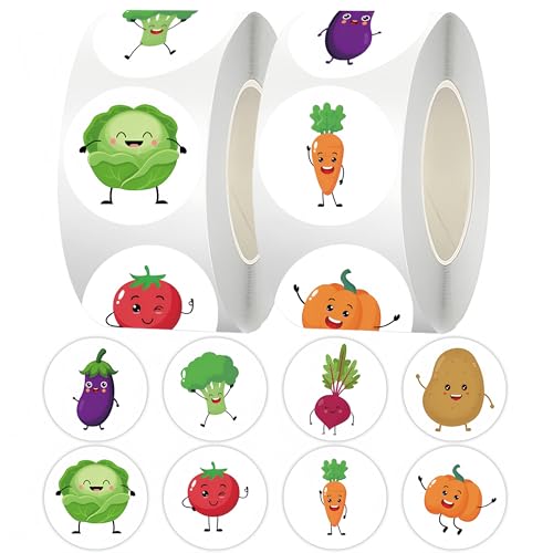 500 Stück Selbstklebende Aufkleber – 25 mm Vintage Etiketten, Paket Label, Geschenksticker, Siegelaufkleber, Umschlagaufkleber für Scrapbooking und personalisierte Verpackungen (A) von TKSJROL