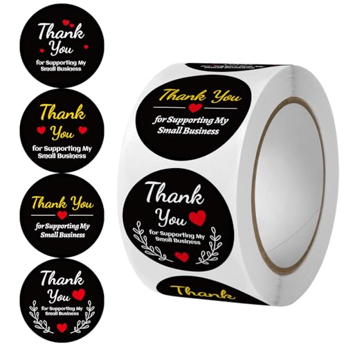 5000 Stück Etiketten für kleine Unternehmen – Selbstklebende Aufkleber, Paket Label, Geschenkaufkleber, Umschlagaufkleber, Siegelaufkleber für kreative Geschenkverpackungen (AP, 25mm) von TKSJROL
