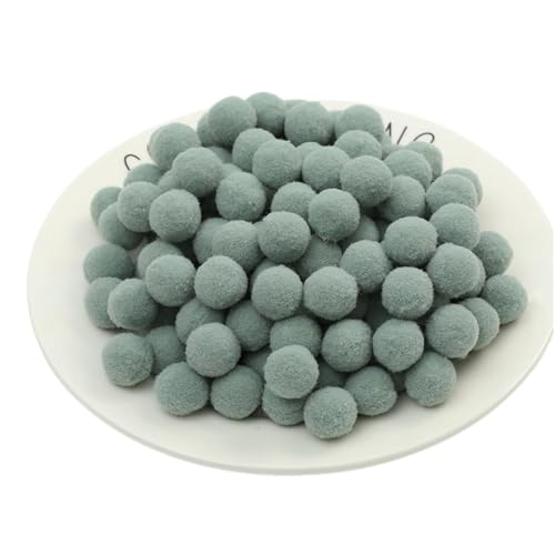 600 Stück Bunt Pompons - 25 mm Pompons Bälle zum Basteln, Filzkugeln für Ostern, Weihnachten, Deko Pompoms, Pastell Bommel, Flauschigen Plüsch Bälle für Handwerk Herstellung (44_Pastellgrün) von TKSJROL