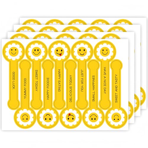 800 Stück Geschenkaufkleber Handmade Lange Versiegelungsaufkleber Handgefertigte Siegel Aufkleber Selbstklebende Bäckerei-Aufkleber für DIY Backen Schokolade Leckerei Kuchen Süße (F) von TKSJROL