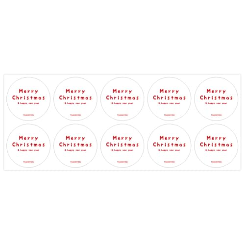 800 Stück Weihnachtsaufkleber für Geschenke – Selbstklebende Deko Etiketten, Siegelaufkleber, Geschenksticker, Weihnachtssticker und Party Sticker für kreative Weihnachtsfeiern (D, 5cm) von TKSJROL