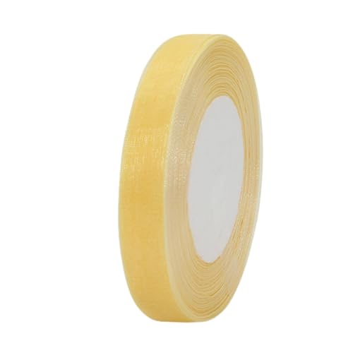 90 Meter Chiffonband 15mm Breit – Transparentes Organza Geschenkband Schmales Schleifenband aus Nylon für Hüte, Haarschmuck, Backzubehör, Torten, DIY, Geschenkverpackung, Dekoration (Gold) von TKSJROL