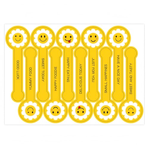 900 Stück Handgemachte Geschenkaufkleber, lange Siegel Sticker für DIY, selbstklebende Aufkleber für Bäckerei, Kuchen, Süßes, Leckereien, Handmade Deko, Backen, Verpackung, Schokolade (B) von TKSJROL