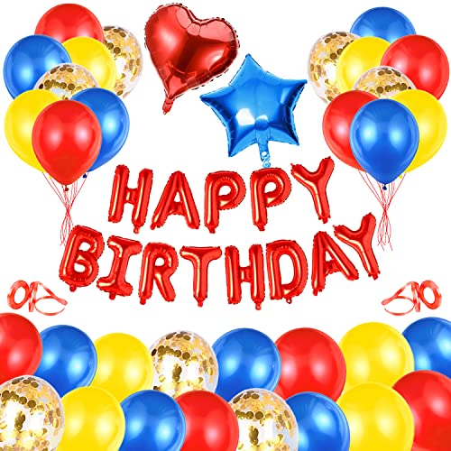 Geburtstags Dekoration 35 Pcs,Geburtstags 5,Geburtstags Ballon 5,Latexballons,Party Supplies,Folienballon,Happy Birthday Banner,Party Deko,Geburtstag Deko für 5 Jahre von TLESMH
