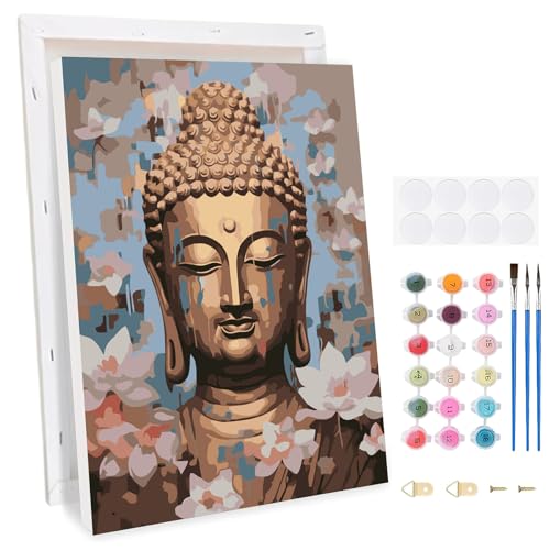 TLIOBLO Buddha Malen Nach Zahlen Kinder Erwachsene, Statue des Buddha Malen Nach Zahlen mit Rahmen für Kinder ab 5–12 Jahren, Farbe nach Zahl Geschenk für Mädchen und Jungen 8X12in TLIOBLO Buddha Malen Nach Zahlen Kinder Erwachsene, Statue des Buddha Malen Nach Zahlen mit Rahmen für Kinder ab 5–12 Jahren, Farbe nach Zahl Geschenk für Mädchen und Jungen 8X12in von TLIOBLO