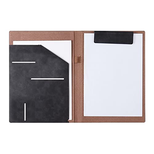 Schreibmappe a4 A4 Ordner Büro Business Lederclip Vertragsunterzeichnungsbuch Bürobedarf(Black) von TLMDXTEU