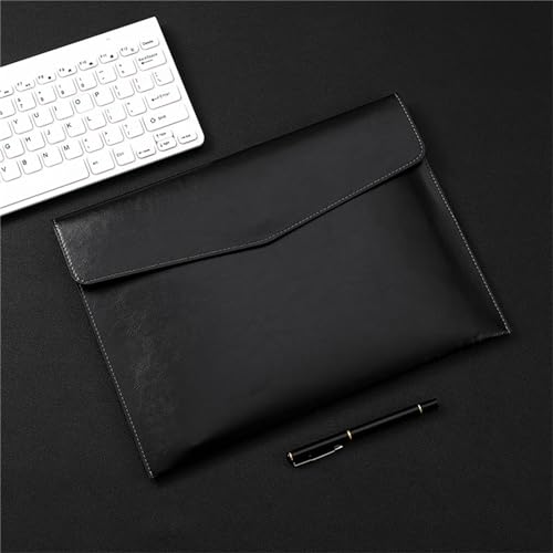 Umschlag-Aktenhalter Aktentasche Aus PU-Leder Im A4-Format For Unternehmen Und Büros(Black) von TLMDXTEU