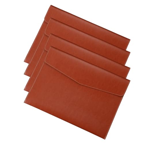 Umschlag-Aktenhalter Aktentasche Aus PU-Leder Im A4-Format For Unternehmen Und Büros(Braun) von TLMDXTEU