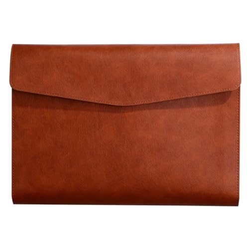 Umschlag-Aktenhalter Business Office Ordner A4 Leder Aktentasche(Yellowish Brown) von TLMDXTEU