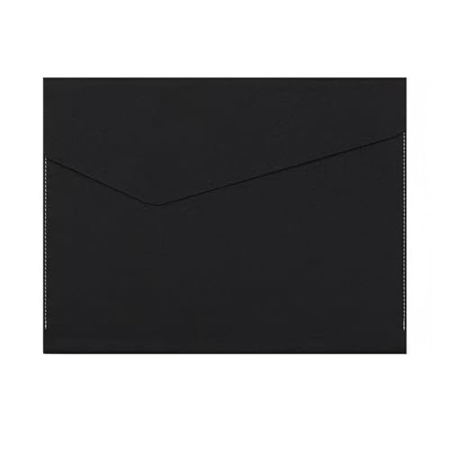 Umschlag-Aktenhalter Manager Clip Office Daten Datei Ordner Business Leder Datei Tasche(Black) von TLMDXTEU