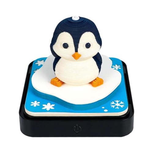 3D-Weihnachtsbaum-Abreißkalender 2026 mit LED-Licht, Schreibtisch-Notizblock mit Papierskulptur – Schreibtischdekoration for Zuhause und Büro & Geschenk (Licht inklusive)(A13) von TLTLT