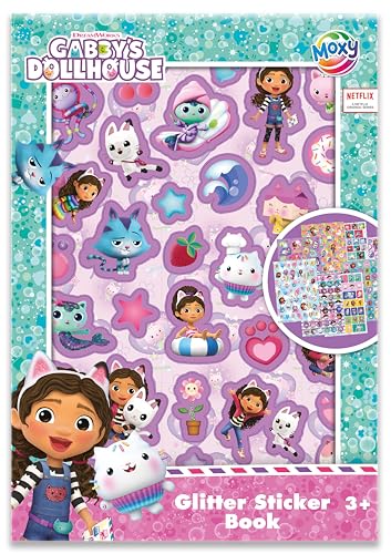 TM ESSENTIALS Gabby's Dollhouse Glitter Sticker Game, Alter 3+ von TM ESSENTIALS