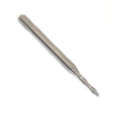 TMAX Hartmetall-Fräser-Bit, 1/16 Zoll Durchmesser, CNC-Schaftfräser, 1/8-Zoll-Schaft, ideal für Holzschnitzerei, Schlitz-Einsteckschlitz, Gravieren, Schleifen, 5 Stück von TMAX