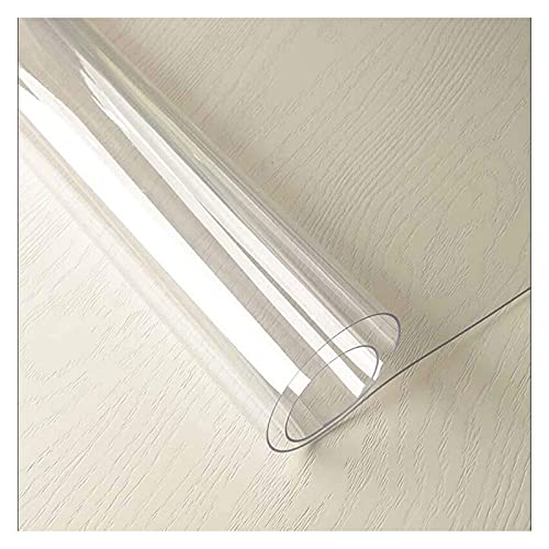 Transparente Tischdecke,PVC Material,Glasklar Tischfolie,wasserdicht,ölbeständig,rutschfest,kratzfest,pflegeleicht,für Restaurant,Garten,Büro,Unterstützung der Anpassung(Color:1mm,Size: 40x40cm) von TMGJShd