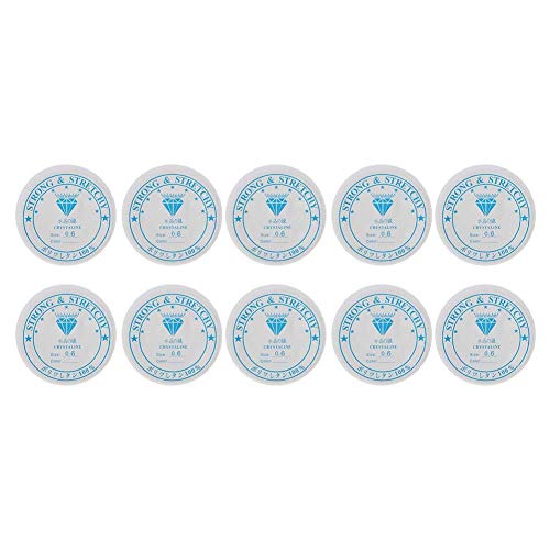 Kristall Dehnbare elastische Linie, transparente Perlenschnur Faden elastische Schnur elastische Schnur Dehnbare Armband Schnur Perlenschnur für Armband, Perlenschmuckherstellung(0,6 mm) von TMISHION