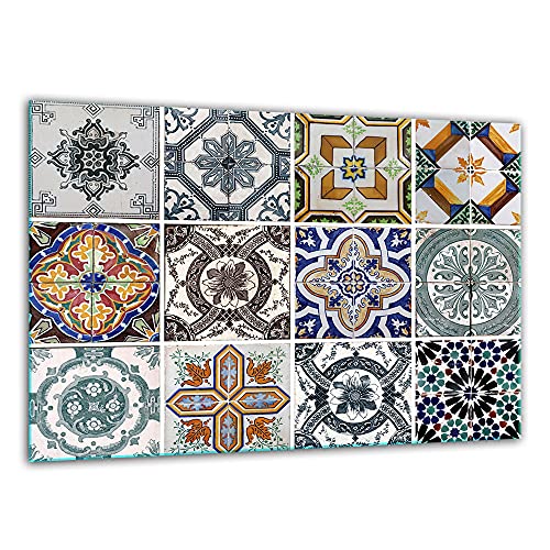 TMK ArtDeko – Schneidebrett Glas – Glasschneidebrett für die Küche 30x22 cm – Robust, Hygienisch & Rutschfest – Glas Schneidebrett – Zusätzliche Arbeitsfläche – Vielseitige Nutzung von TMK ArtDeko