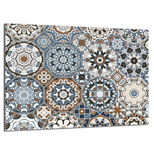 TMK ArtDeko – Schneidebrett Glas – Glasschneidebrett für die Küche 40x30 cm – Robust, Hygienisch & Rutschfest – Glas Schneidebrett – Zusätzliche Arbeitsfläche – Vielseitige Nutzung von TMK ArtDeko