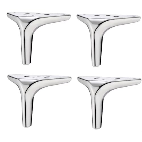 TMKDNNKG 15 cm große, dreieckige Möbelbeine in Gold, galvanisiert und poliert, 4er-Pack, ideal für Schränke, Sofas, Couchtische und Fernsehschränke, Möbelstützfüße von TMKDNNKG