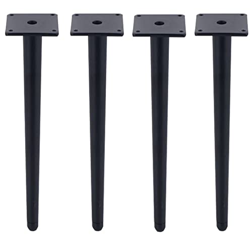 TMKDNNKG 4 Stück Schwarz/Gold Metall Möbelbeine Ersatz Sofa Couch Stuhl Schrank Tisch Stützfüße 65cm/25.59in von TMKDNNKG