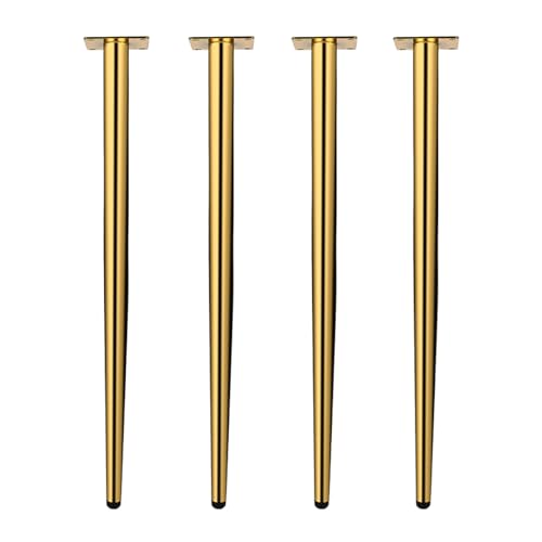TMKDNNKG 4 Stück konische Möbelbeine aus Metall, Schrankbeine, Tischbeine, DIY-Möbelstützfüße für Couchtisch, Stuhl, Sofas (12 cm/4,7 Zoll, Schwarz), 30 cm/11,8 Zoll von TMKDNNKG