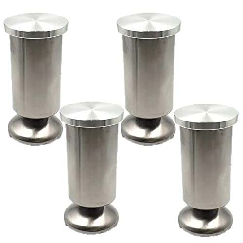 TMKDNNKG 4er-Pack Möbelbeine aus Edelstahl für Bett, Schrank, Couch, Tisch, runde Schrankfüße für Küchenschränke, 180 mm Massive Metallmöbelfüße TMKDNNKG 4er-Pack Möbelbeine aus Edelstahl für Bett, Schrank, Couch, Tisch, runde Schrankfüße für Küchenschränke, 180 mm Massive Metallmöbelfüße von TMKDNNKG