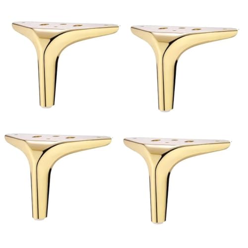 TMKDNNKG 4er-Pack galvanisierte und polierte dreieckige Möbelbeine für Schränke, Sofas, Couchtische, Fernsehschränke, 15 cm, goldene Möbelstützfüße TMKDNNKG 4er-Pack galvanisierte und polierte dreieckige Möbelbeine für Schränke, Sofas, Couchtische, Fernsehschränke, 15 cm, goldene Möbelstützfüße von TMKDNNKG