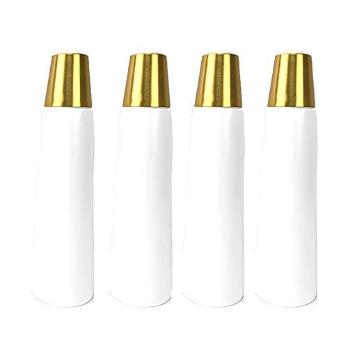 TMKDNNKG 4er-Pack konische Möbelbeine aus Holz für Fernsehschrank, Bett, Esstisch, Ersatz-Sofabeine aus Massivholz mit Aluminium-Basis, Montageplatte und Schrauben, weiß (18,5 cm schräg) von TMKDNNKG