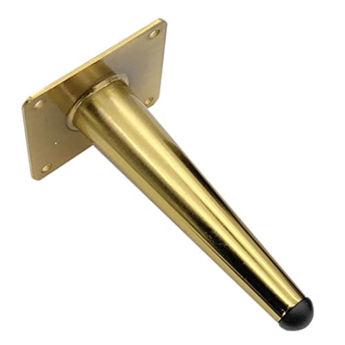 TMKDNNKG Goldene Tischbeine aus der Mitte des Jahrhunderts, 4er-Set, hohe, schräge, konische Möbelbeine für Sofa, Couchtisch, TV-Schränke, 25 cm schräg TMKDNNKG Goldene Tischbeine aus der Mitte des Jahrhunderts, 4er-Set, hohe, schräge, konische Möbelbeine für Sofa, Couchtisch, TV-Schränke, 25 cm schräg von TMKDNNKG