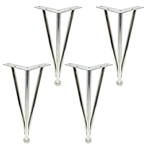 TMKDNNKG Metall-Möbelbeine, 4er-Set, verstellbare Tischbeine für Outdoor-Couchtisch, Sofa, Esstisch und Schrank, Schreibtisch, 15 cm/5,9 Zoll, austauschbare DIY-Möbelfüße, silberfarben TMKDNNKG Metall-Möbelbeine, 4er-Set, verstellbare Tischbeine für Outdoor-Couchtisch, Sofa, Esstisch und Schrank, Schreibtisch, 15 cm/5,9 Zoll, austauschbare DIY-Möbelfüße, silberfarben von TMKDNNKG