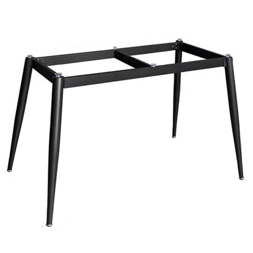 TMKDNNKG Moderne industrielle Esstischbeine aus Metall mit Saugnäpfen, robuster Schreibtischrahmen für Marmor/Glas, Möbelbeine für Zuhause, Küche, DIY-Schreibtisch (145 cm x 65 cm x 72 cm, Schwarz + von TMKDNNKG