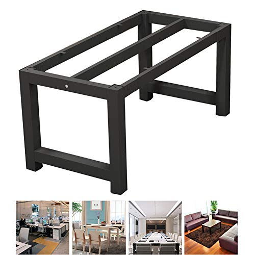 TMKDNNKG Möbelbein-Set aus Metall für Küchen-/Esstische, robuster Rahmen für Konferenztische, zum Aufstecken, Schwarz, 71 cm Höhe von TMKDNNKG