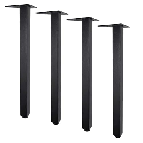 TMKDNNKG Möbelbeine aus Edelstahl, 4er-Set, verstellbare Füße für Schrank, Sofa, Tisch, Vierkantrohr, Metallbeine mit Schrauben, Schwarz, 75 * 7,2 Größe TMKDNNKG Möbelbeine aus Edelstahl, 4er-Set, verstellbare Füße für Schrank, Sofa, Tisch, Vierkantrohr, Metallbeine mit Schrauben, Schwarz, 75 * 7,2 Größe von TMKDNNKG