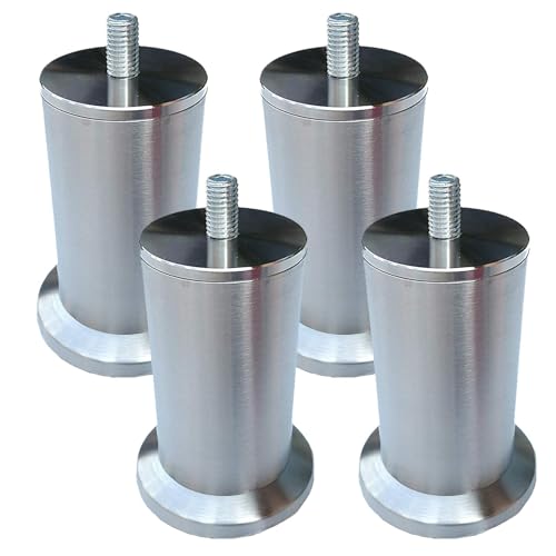 TMKDNNKG Möbelbeine aus Edelstahl für Schränke mit Einstellbarer Höhe, 4er-Set, 73,9 cm Lange Metall-Sofafüße für Küche/Glastisch/Couchtisch/Nachttisch, inklusive M10-Schrauben TMKDNNKG Möbelbeine aus Edelstahl für Schränke mit Einstellbarer Höhe, 4er-Set, 73,9 cm Lange Metall-Sofafüße für Küche/Glastisch/Couchtisch/Nachttisch, inklusive M10-Schrauben von TMKDNNKG
