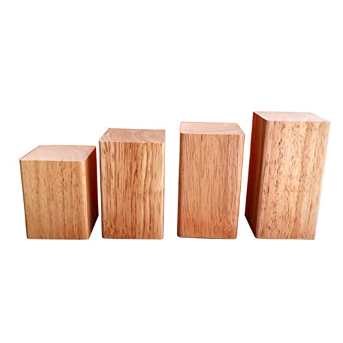 TMKDNNKG Möbelbeine aus Massivholz, 4er-Set, Ersatz-Sofabeine für Holzschränke und TV-Ständer, Größe 16 cm von TMKDNNKG