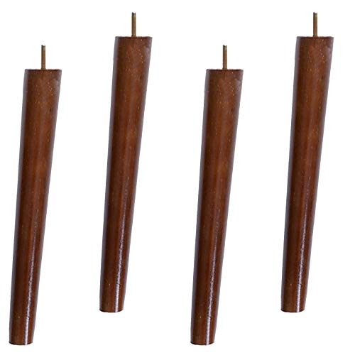 TMKDNNKG Möbelbeine aus Massivholz, 4er-Set, Sofabeine aus Gummibaumholz mit M8-Gewindestange, konische Couchtisch-Möbelfüße, Schrank-Ersatzbeine, Stuhlbeine, Walnuss-Finish, 30 cm schräg TMKDNNKG Möbelbeine aus Massivholz, 4er-Set, Sofabeine aus Gummibaumholz mit M8-Gewindestange, konische Couchtisch-Möbelfüße, Schrank-Ersatzbeine, Stuhlbeine, Walnuss-Finish, 30 cm schräg von TMKDNNKG