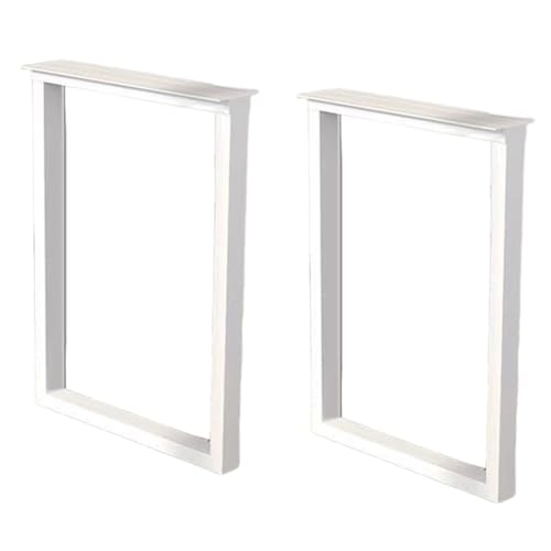 TMKDNNKG Möbelbeine aus Metall, 2er-Set, Tischbeine aus Schmiedeeisen in Schwarz und Gold für Couchtische, Bänke, Beistelltische und Stühle, strapazierfähig, 50 cm, weiße Beine TMKDNNKG Möbelbeine aus Metall, 2er-Set, Tischbeine aus Schmiedeeisen in Schwarz und Gold für Couchtische, Bänke, Beistelltische und Stühle, strapazierfähig, 50 cm, weiße Beine von TMKDNNKG